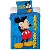 anemone Parure da letto Topolino in microfibra, copripiumino Topolino 140 x 200 cm + federa 63 x 63 cm (Mickey D)