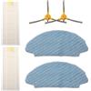 BrynnKern Robot Aspirapolvere Parts Kit per MEDION MD20041 per s12 SW e MD19601 | Filtro di ricambio, spazzola laterale, kit panno mocio, per MEDION MD 20041 per s12 SW MD, 19601 robot aspirapolvere parti