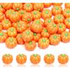 IHLOOTD 60 Pezzi Zucche Decorative Autunnali, Piccole Zucche Artificiali in Resina | Zucche Decorative in Miniatura, Zucche Artificiali in Resina per Halloween, Ringraziamento, Decorazioni Autunnali