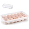 HMCEY Contenitore Uova Frigorifero,HMCEY Scatola Porta Uova Trasparenti | Contenitore per 8 Uova con Coperchio,Realizzato In Plastica,Ottima Tenuta,Protezione Dalla Polvere,per Cucina