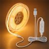 Aourow Striscia LED COB 1m Bianco Caldo con Interruttore, Alimentato Tramite USB | 2700K Strip Flessibile Senza Punti Simmerabile 5V,CRI 93,Facile Installazione Strisce LED per Sfondo TV,Mensola,Specchio
