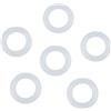 Sisinkal Confezione di anelli per uncinetto fai da te, accessori per artigianato, anelli in plastica bianca per borse, sedili auto, decorazione per borse, da 12,7 mm a 50 mm (12,7 mm)