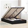 KKHOMEI Letto Contenitore 120 x 190 cm Letto Singolo con Contenitore Struttura Letto 120 x 190 cmLetto Imbottito Letti Idraulico Letto Contenitore Singolo Nero