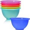 idea-station Ciotole piccole Plastica - 6 pezzi - 350 ml - colorati | Senza BPA + Rigida + Lavibili - ciotola bowl plastica cucina per macedonia - set di scodella infrangibili per cereali, gelato