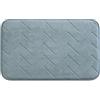 Gedy Mousse Tappeto Bagno in Memory Foam con Fondo Antiscivolo, Colore Azzurro Polvere, Formato Rettangolare Dimensioni L 80 x P 50 cm, Materiale 100% Poliestere, Morbido e Soffice al Tatto