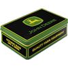 Nostalgic-Art Barattolo retrò piatti, 2,5 l, John Deere - Logo Black | original John Deere license product (OLP), scatola porta biscotti, design vintage, Idea regalo per fan di trattori