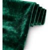 LUPATDY Tessuto in velluto pannato, 2 m di larghezza, 160 cm di larghezza, non al metro, in velluto lucido, elasticizzato, per tende, tovaglie, costumi, mobili, velluto da cucire (verde scuro)