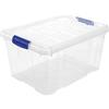 Acan Tradineur - Scatola portaoggetti in plastica - Contenitore per riporre libri, vestiti, coperte - N. 1 - 21,5 x 39 x 29 cm - 16 litri