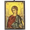 NKlaus angelo custode icona cristiana in legno 14x10cm dalla Grecia 11408