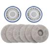 Wlinfetity Kit di ricambio per mocio e panni in microfibra compatibile con ECOVACS DEEBOT T30 Omni, T30S Combo, T50 Omni, N30 PRO - 2 supporti e 6 panni per la pulizia per robot aspirapolvere