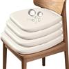 HKJGNH Cuscini per Sedia in Pelle - Cuscino Per Sedile con Memory Foam, Antiscivolo e Impermeabile - Per Casa, Ufficio, Giardino 37x36/43x42 cm Spessore 4 cm - Con Cerniera Set da 1/2/4(F5,4pcs 37x36x4cm)