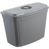 keeeper Secchio della Spazzatura da Appendere, 4 L, Con Coperchio, Milan, Nordic Grey (Grigio)