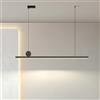 FAZRPIP Lampadario lineare a LED dimmerabile Lampadario moderno a LED lineare Lampadario creativo a strisce LED per isola cucina Sala da pranzo Soggiorno Ufficio Bar
