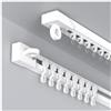 BZCKBZ Binario Per Tende Arricciate - Binario Per Tenda Autoadesivo - 40/50/60/70/80/90/100/110/120/130/140/150/160/180/200/240/280/300 Cm Binario Tenda Soffitto Per Tende Divisori - Senza Foratura(Ceiling,1