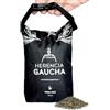 HERENCIA GAUCHA Yerbera in tessuto portatile 250 g - Yerbero stagno in tessuto con chiusura in velcro, ideale per trasportare yerba mate - contenitore per Yerba Mate, Yerbero portatile