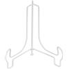 QUARKZMAN 14,5cm Supporto per Piatti da Esposizione Supporti Ferro Bianco | per Piatti Decorativi, Pieghevole, per Libro Vassoio Foto Cornice Tavolo