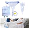 Hperu Catetere Esterno per Uomo, Raccoglitore di Urina Maschile in Silicone Traspirante con 2 Sacche da 1000/2000ml, Sacche per Urina Portatili Riutilizzabili