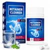 gelpretty 100 Retainer Cleaner Pastiglie Dentiera, Retainer Pastiglie Detergenti, Pulitore Quotidiano Per Protesi Dentale, Rimozione Dei Residui Alimentari, Mascherina Pulita E Igienica