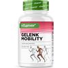 vit4ever Mobilità articolare - 160 compresse - Alto dosaggio | con 7 ingredienti: Glucosamina + Condroitina + MSM + Acido ialuronico + Collagene + Vitamina C - Senza additivi inutili