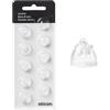 Generic Mini Bass Double Vent 8 mm (medio) cupole, per apparecchi acustici Oticon Bernafon Sonic Philips MiniRite forniture (1 confezione/10 cupole totali) OEM originale per Oticon
