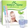 Easy@Home Kit di Strisce per Test di Ovulazione e Gravidanza - 25 Test di Ovulazione, 10 Test di Gravidanza e 35 Grandi Bicchieri per Urina - Supportato dall'App Premom per l'Ovulazione
