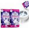 Pluc Detergente in polvere per WC, 2 sacchetti da 100 g, detergente in schiuma | 2 x 100 g di detergente in polvere per WC per una facile cura e pulizia del WC con effetto schiumoso