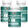 Hyper Collagene + Acido Ialuronico Integratore Collagen Idrolizzato Con Vitamina C e B2 Zinco Rame Iodio Collagene Marino Idrolizzato Puro Integratore Antiage per Pelle, Ossa e Articolazioni | 360 Capsule