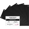 Netuno 100 Strisce Divisorie Nere per Raccoglitori ad Anelli A4 Forate | 160 g/m², 10,5 x 23,5 cm, divisori, separatori, cartoncino, raccoglitore a leva, registratore, fatture, contratti, ufficio