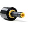 RAGO® Film estensibile imballaggio 1x300m 450g con Distributore I Pellicola imballaggio trasloco Nero I Pellicole elastiche I Pellicola per pallet I Plastica per imballaggio I Nero 300m