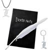 ZMCVOE Quaderno di Death Note, 26 X 19cm Libro di Death Note | con 3 accessori, Merchandising di Death Note per Fan di Cosplay Anime, Regali per Ufficio e Scuola