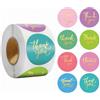 Generic 500 adesivi di ringraziamento, etichette personalizzate per piccole imprese, etichette per imballaggio personalizzate, Thank You for Supporting My Small Business, rotonde da 2,5 cm