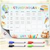 Happirra Calendario orario lavabile, orario magnetico, regalo per l'inizio della scuola