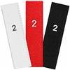 namensbaender.de GmbH Etichette tessute con numero 2 quantità etichette formato 25 pezzi/6,90 €, combinazioni di colore nero - bianco