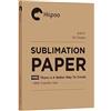 Hiipoo Carta per sublimazione, 21 x 27 cm, funziona con inchiostro a sublimazione ed E Sawgrass stampanti a getto d'inchiostro per tazze, magliette, tessuti leggeri e altri spazi vuoti a sublimazione