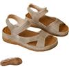 Generic Sandali da donna con zeppa, sandali da donna, eleganti e larghi, punta aperta, antiscivolo, suola spessa, scarpe da spiaggia con zeppa e cinghie regolabili