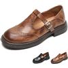 RuiWise Scarpe Mary Jane Donna con Cinturino a T Vintage, con Fibbia Regolabile | Mocassini Eleganti Con Punta Tonda In Morbida Pelle, Traforato Leggero E Traspirante