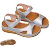Generic Sandali da donna con zeppa, sandali da donna, eleganti e larghi, punta aperta, antiscivolo, suola spessa, scarpe da spiaggia con zeppa e cinghie regolabili