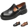 RuiWise Scarpe Mary Jane Donna con Cinturino a T Vintage, con Fibbia Regolabile | Mocassini Eleganti Con Punta Tonda In Morbida Pelle, Traforato Leggero E Traspirante