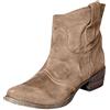 Generic Tronchetti Donna Scamosciati Stivaletti Morbidi Tacco Basso Western | Autunno Inverno Comodi Stivali alla Caviglia Arricciati Punta Tonda Senza Lacci Casual Vintage Fashion Scarpe Eleganti Chic