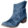 Generic Tronchetti Donna Scamosciati Stivaletti Morbidi Tacco Basso Western | Autunno Inverno Comodi Stivali alla Caviglia Arricciati Punta Tonda Senza Lacci Casual Vintage Fashion Scarpe Eleganti Chic