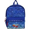 CYPBRANDS - Superman, Zaino per la scuola, Borse, Colore blu, Prodotto ufficiale