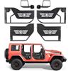 VEVOR Porte Tubolari Off-Road per Jeep 4 Porte Tubolari da Caccia con Specchi Laterali, Compatibili con Jeep Wrangler JL/JLU e Gladiator JT 4XE 2018-2026, in Acciaio Durevole per Lavori all'Aperto
