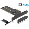 Delock Scheda PCI Express Delock x4 a 1 x NVMe M.2 Key M interno con dissipatore di calore e RGB [89013]