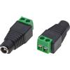 Techly Adattatore alimentazione DC Techly 2.5x5.5mm Femmina Terminal Block 2 pin Nero/Verde