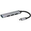 TRACER Hub usb Tracer H40 3.0 4 porte tipo-C Argento/Nero TRAPOD46999]