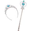 Ciao- Set Gioielli Principessa (coroncina e scettro), Argento/Azzurro