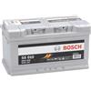 BOSCH Batteria 85, Ah 800, A/EN 0 092 S50 100 L 315mm B 175mm H 175mm Compatibilità con VW Golf 6 5K1, BMW 3 Sedan E90 3 Sedan E46, RENAULT Trafic 2 Furgonato FL, AUDI A3 Sportback 8PA
