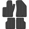 Gledring Tappetini in Gomma Compatibile con Jeep Compass 5/2017- (Profilo T 4-Parti + Clip di Montaggio)