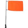 JUMPLAWN Asta Bandiera per Carrello Golf Regolabile in Acciaio Inox Argento | Altezza Regolabile, Installazione Semplice, Estremità Affusolata, Uso Esterno per Barca e Scooter
