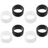 NAMOARLY 8 Pezzi Fascia Grip per Racchetta in Silicone, Impugnatura Antiscivolo e Anti-sudore, Compatibile con Paddle da Pickleball e Racchetta da Tennis, per Tennis e Pickleball